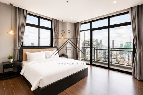 3 Bedroom Serviced Apartment For Rent in Tonle Bassac | AEON Mall Phnom Penh