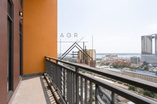 3 Bedroom Serviced Apartment For Rent Tonle Bassac/ Bassac Lane | AEON Mall Phnom Penh