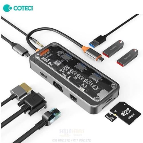 COTECi Docking station 10 in 1 multi