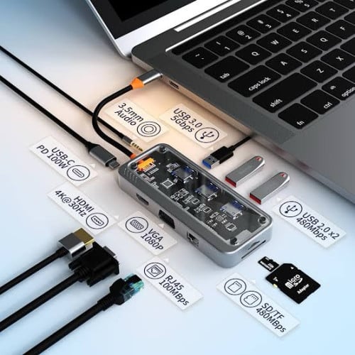 COTECi Docking station 10 in 1 multi