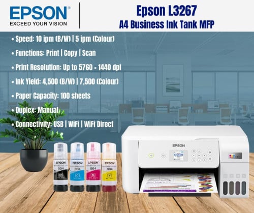 Epson EcoTank L3267 / L3269 – Wireless Ink Tank