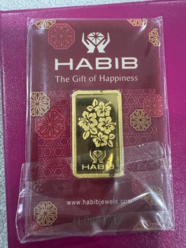 Habib 20 Gr, ទម្ងន់៖ ២០ ក្រាម ភាពបរិសុទ្ធ៖ ៩៩៩.៩ ប្រភេទ៖ ដុំមាស