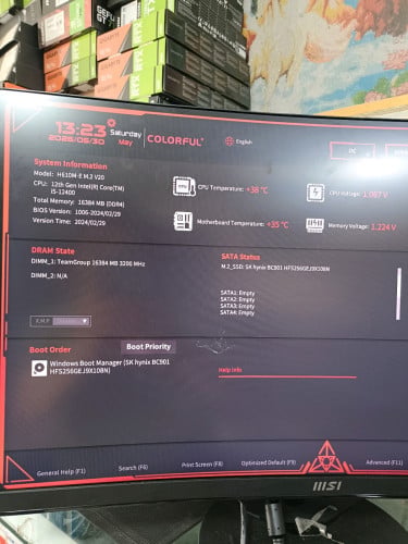 i5 12400 16G M2 256G 12500