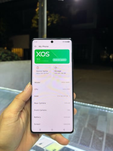 Infinix Hote50pro plus 256G Ram8G Sim2 global សានុំស្រុីន