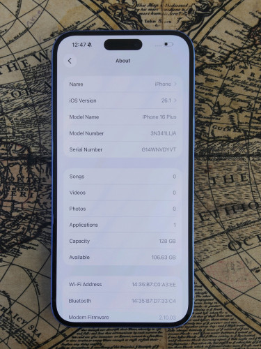 iPhone 16plus sim lock