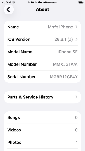 Iphone SE3 128GB