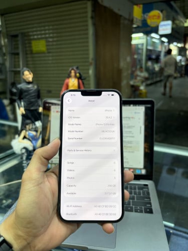 Iphone13pro max 256G ZA sim2 ម៉ាសុីនអេក្រង់ស្រុីន