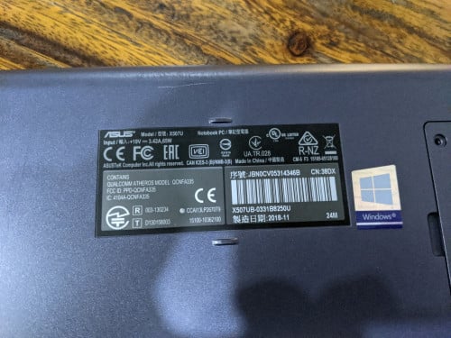 Model/ASUS X507U VGA ដាច់2