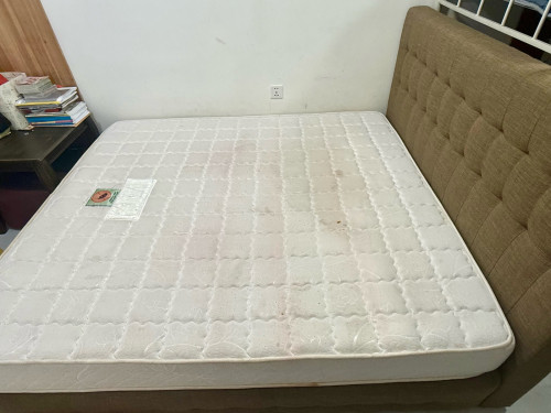 Premium King Koil Queen Size Mattress with Tufted Bed Frame for Sale!