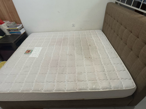 Premium King Koil Queen Size Mattress with Tufted Bed Frame for Sale!