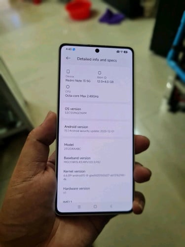 Redmi note13 5G ស្អាត99%Ram12×4G អេក្រង់120Hzសេវ៉ា5Gដើលឿនថ្មរកាន់ដាក់play storប្រើបានម៉ាអេម