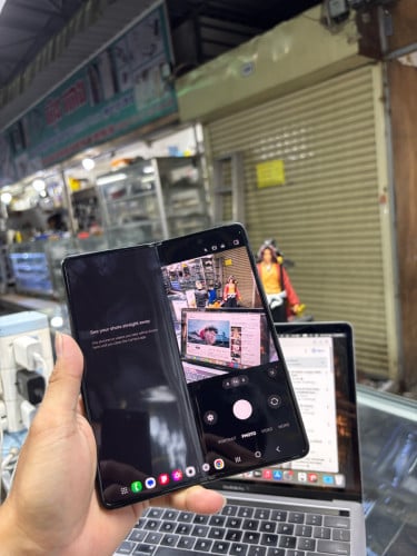 Samsung Zfold3 256G Ram12G Sim2 global ឆ្នូតអេក្រង់ក្រៅ ក្នុងបត់ស្ទើរ
