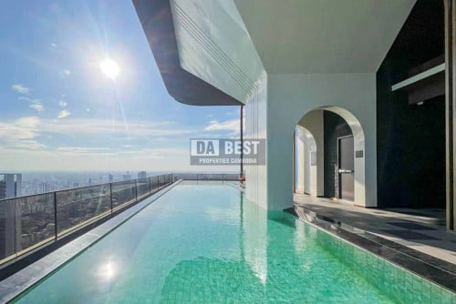 Time Square 5: High-floor 1 bedroom condo for rent in BKK1, Phnom Penh