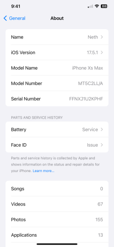 Xs max bypass sim&wifi 64g