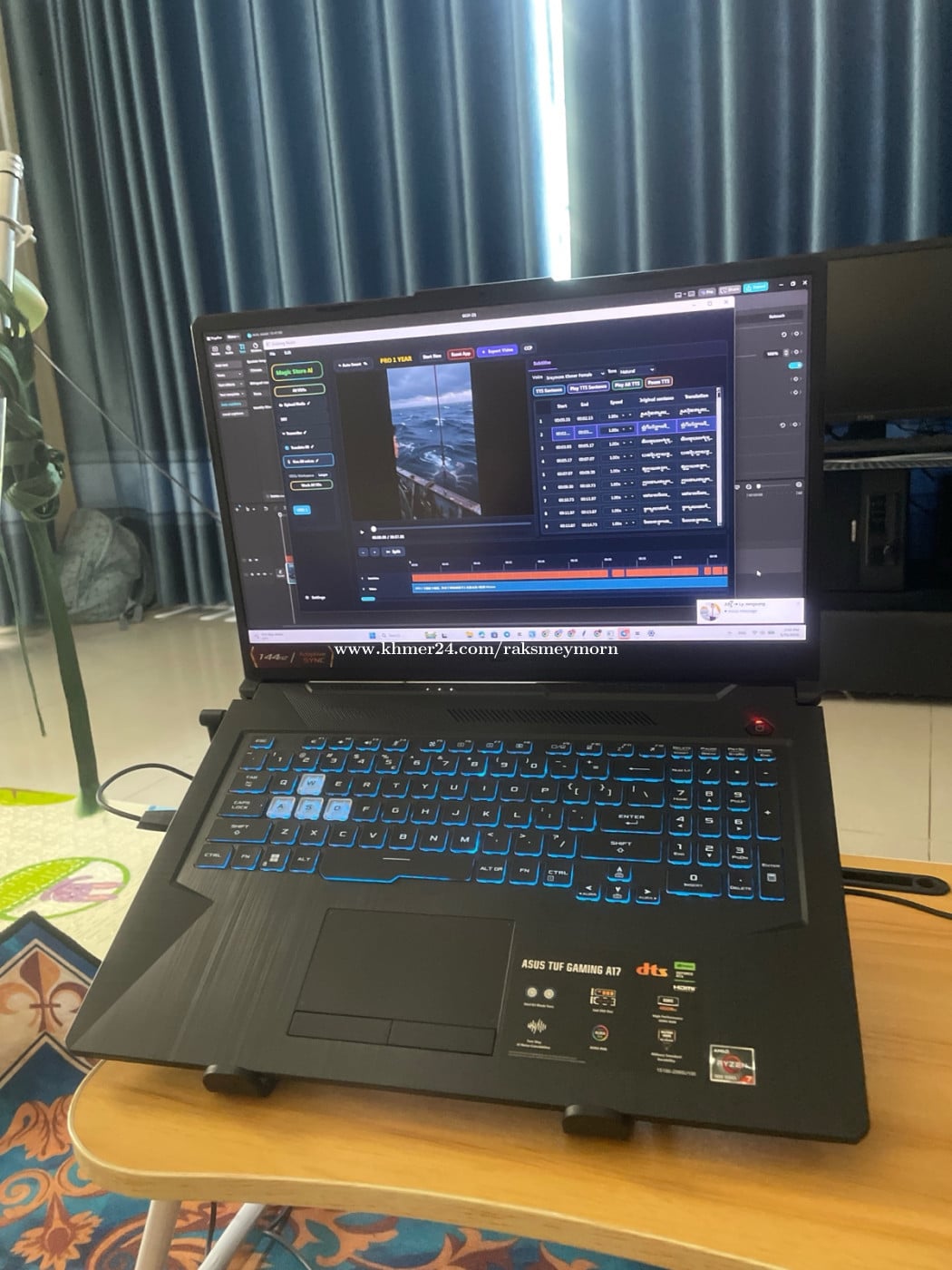 Laptap Asus Tuf gaming A17 នៅស្អាត99%