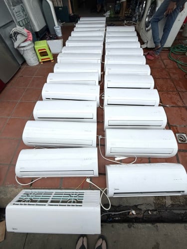 ស្តុកថ្មីម៉ូយៗ ម៉ាសុីន Midea 1hp & 1.5hp មួយទឹកៗមេស្អាតៗ Telegram 081918518/ 098918518