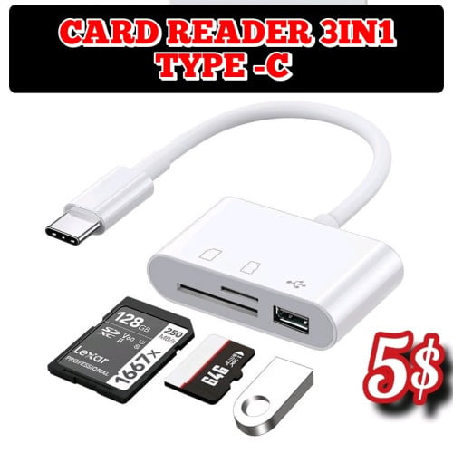 Card reader Type -C 3in1