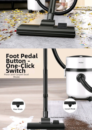 Original Haier HZ-T810W Vacuum Top-End Model New | ម៉ាស៊ីនបូមធូលី Haier ម៉ូដែលកំពូល ថ្មី គ្រប់គ្រឿង