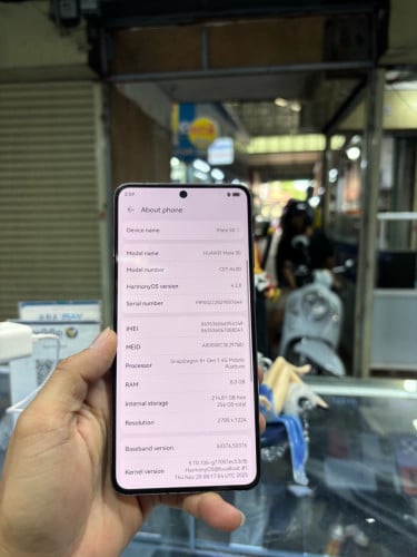 Huawei Mate50 256G Ram8G Sim2 CH អេក្រង់ស្រុីនបែកខ្នង
