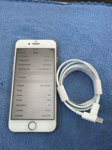 Iphone 8 i’d ប្រើបាន 30$ Free ខ្សែសាក