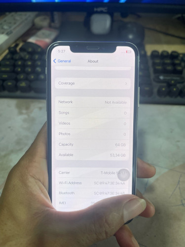 iPhone X 64g សំណុំហ្ស៊ីន 62$