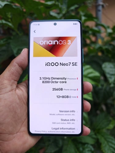 iQoo Neo7 SE 12g/256g_CH(វៃដូរបាន)👉$165