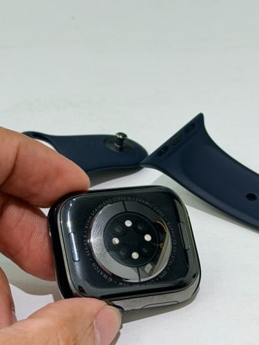 Iwatch S8 41mm stainless steel ខ្សែ​ ឆ្នាំង tyle-c ហ្សីន