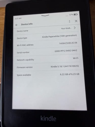 Kindle Paperwhite 10th