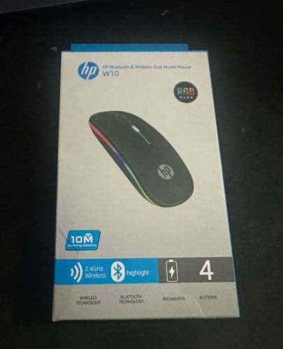 RGB Bluetooth and wireless charging mouse HP 100% new