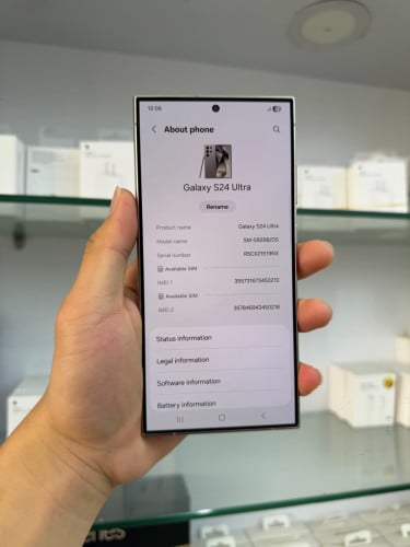S24 Ultra 512G ក្រុមហ៊ុន Sim 2 សំណុំហ្សុីន ស្អាត Grade A+ 680$