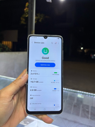 Samsung A05s 128G Ram6G Sim2 Global 90% ម៉ាសុីនអេក្រង់ស្រុីន
