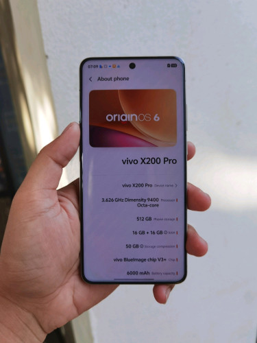 Vivo X200Pro CH 16/512G នៅខ្ចី Full set box