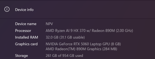 Zephyrus G14 - RTX 5060