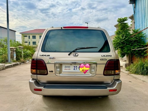 រថយន្ត Lexus LX470 ឆ្នាំ99ពណ៍ទឹកមាសឡានស្អាត ហ្គាសទើបតែដាក់ថ្មី ABSទើបតែដូរលក់