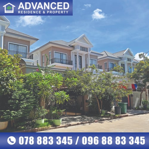 🏘 វីឡាភ្លោះ (Twin-B) សល់ដីមុខវែង 12.4ម ក្នុងបុរី ប៉េងហួតបឹងស្នោ ត្រូវការលក់បន្ទាន់ខ្លាំង