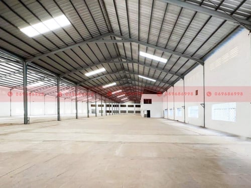 3600 Sqm Warehouse Or Factory For Lease On A Major Road In Ta Khmau