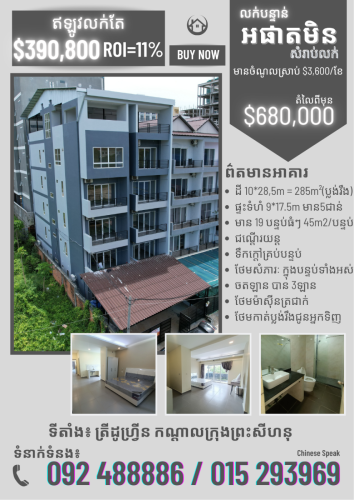 Apartment for Sale $390,888