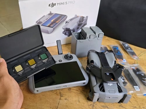 DJI MINI 5 PRO Fly More Combo Plus (DJI RC 2) + DJI ND Filter, Used Condition like new 99%