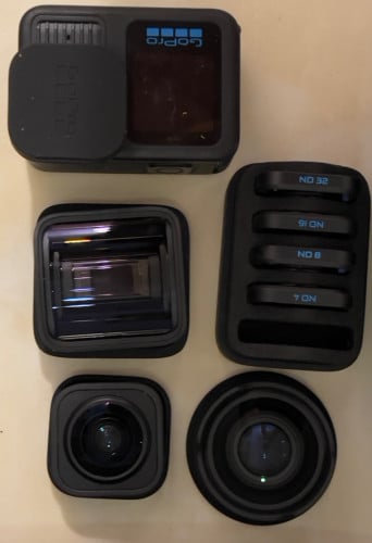 GoPro 13 hero + HB lens + GoPro Fluid Gimbal + more.