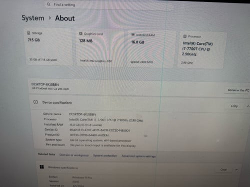 HP EliteDesk 800 G3 Mini