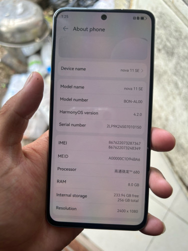 Huawei nova11se សាណុំសុីន