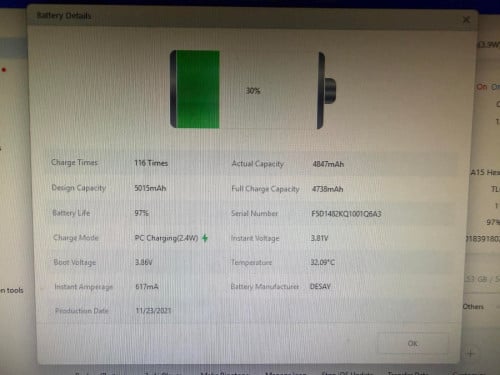 iPad Mini 6th Sim+WiFi ថ្មី98%