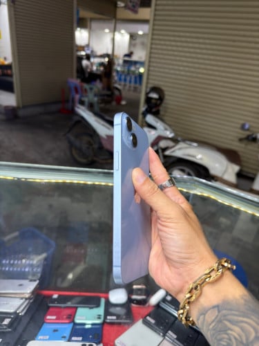 iPhone 14 Plus ZD/A HD128GB Phone Condition 97% 🔋81% , ម៉ាស៊ីនហ្ស៊ីន