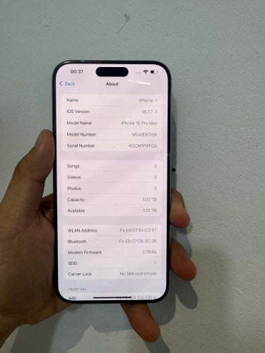 iPhone15Promax 1TB