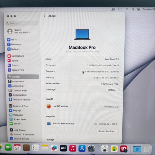 Macbook Pro 2017 Touch Bar