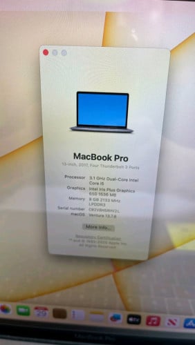 Macbook Pro Year2017 Touch Bar