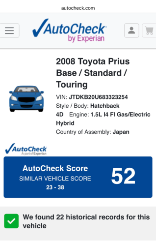 Prius 08 full option Turing