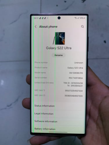 Samsung s22 Ultra 256G អត់បិច