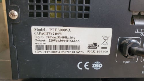 UPS Online 3000VA Power-T មួយទឹកនៅល្អ កាន់ភ្លើងបានយូរ