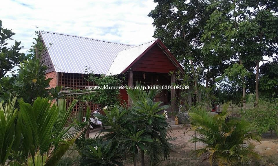 ដីចំការនិងផ្ទះលក់ ជិតផ្លូវជាតិលេខ 44 (គីឡូ១៦) ឃុំតាំងក្រូច ស្រុកសំរោងទង កំពង់ស្ពឺ